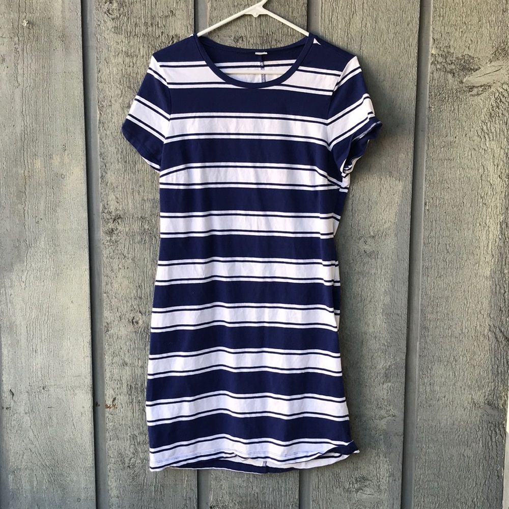 Cute striped t shirt dress!